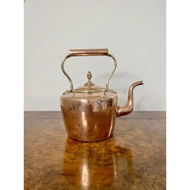 Antique George III Copper Kettle, 1800s For Sale - Image 4 of 6