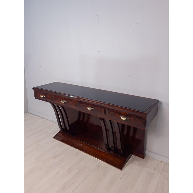 Mid-Century Italian Console attributed to Osvaldo Borsani, 1940s For Sale - Image 6 of 18