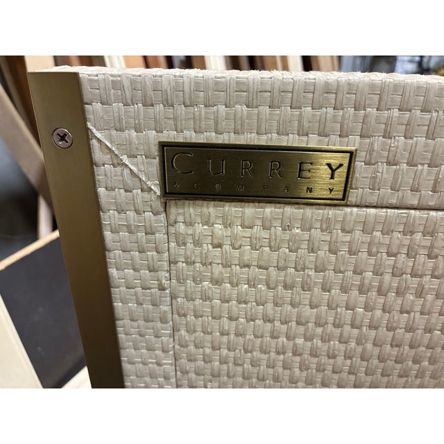 Currey & Company Deanna Raffia Credenza From Currey and Company For Sale - Image 4 of 4