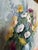Vintage Frances Losier Floral on Vase Still Life Oil Painting on Masonite Board - Framed For Sale - Image 10 of 12