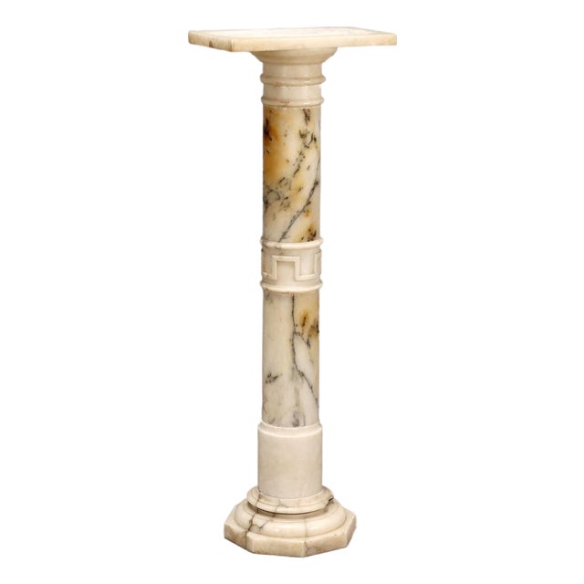 Column in Turned Alabaster For Sale