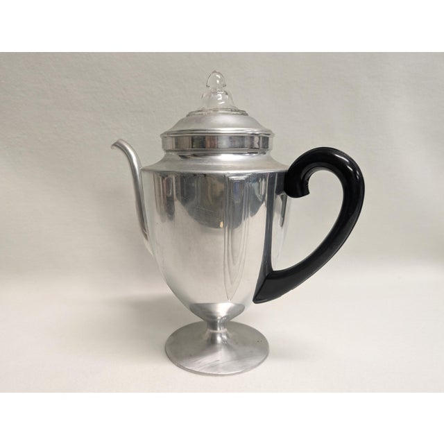 Mid-Century Aluminum Coffee Server For Sale In Raleigh - Image 6 of 10