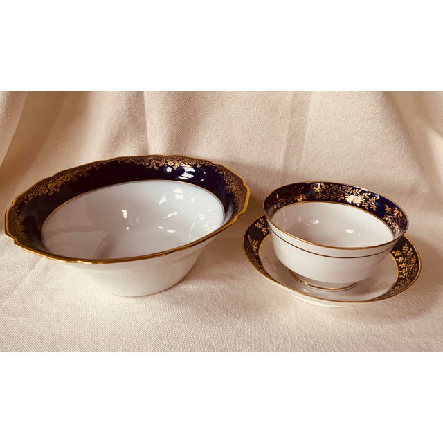 Curated Set of 3 Antique Porcelain Bowls - Spode & German Porcelain For Sale - Image 10 of 12