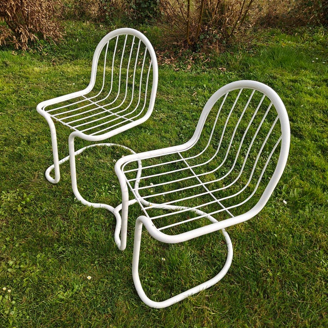 1970s Two-Seater Curved Tubular Bench, 1970s For Sale - Image 5 of 18