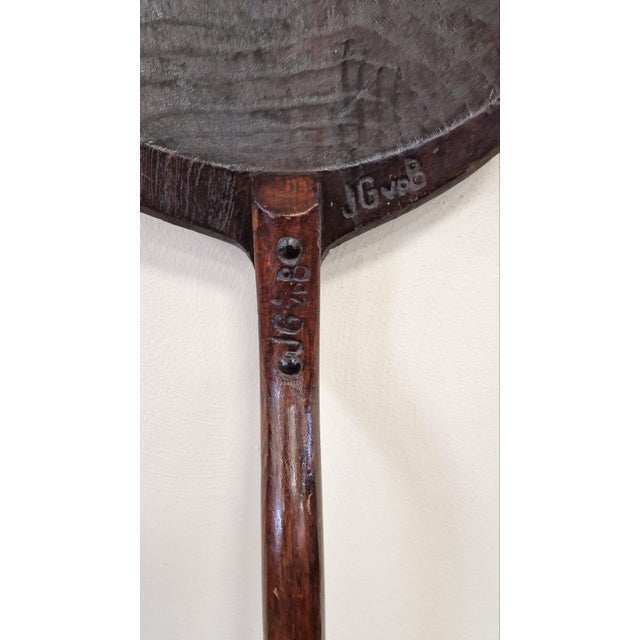 Handmade Wooden Shovel with Engraved Initials For Sale - Image 9 of 10