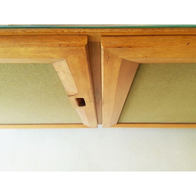 MB 15 Sideboard in Walnut and Olive Fabric by Franco Albini and Franca Helg for Poggi, 1957 For Sale - Image 6 of 18