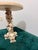 Plastic Vintage 1960s Asian Faux-Ivory Resin Opium Side Table - Intricate Relief Carving For Sale - Image 7 of 11