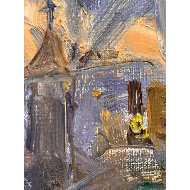 Early 21st Century In the Neighborhood by Ken Valastro | Oil on Canvas street scene with buildings and figures For Sale - Image 5 of 5