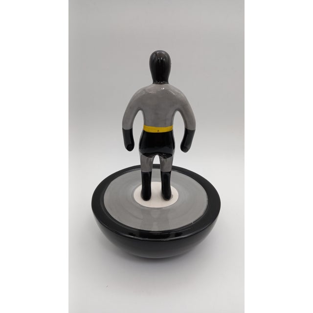 Subbuteo Ornament Sculpture in Double-Mold Ceramic from Artigianato Italiano For Sale - Image 5 of 7
