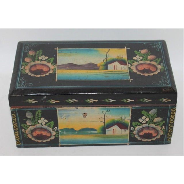 1940s Handmade Mexican Boxes Set of Three For Sale - Image 10 of 16