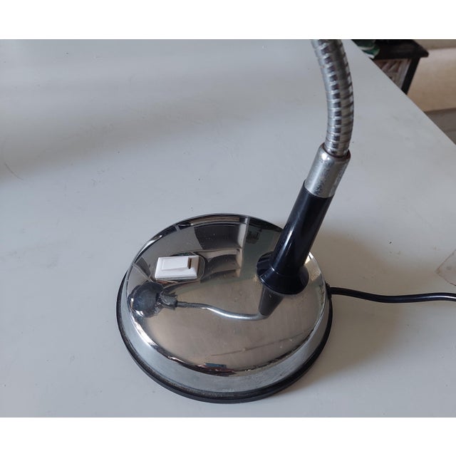 1970s Space Age Italian Gooseneck Desk Lamps, 1970s, Set of 2 For Sale - Image 5 of 7