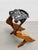 Mid-Century Modern Studio Made Handcrafted Solid Walnut + Cast Iron Tractor Seat Stool / Chair For Sale - Image 3 of 10