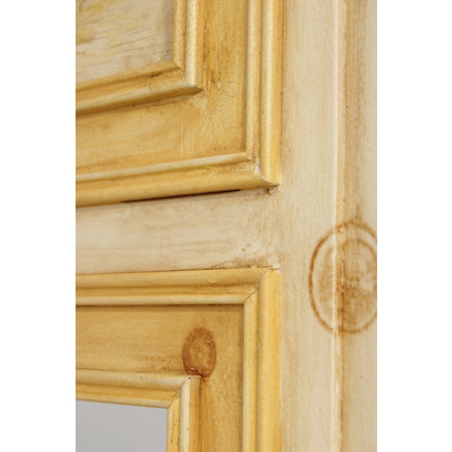 Habersham Crackle Paint Trumeau Mirror For Sale - Image 15 of 18