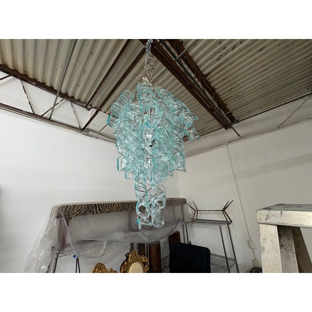 Murano Glass Chandelier by Carlo Nason for Mazzega For Sale In Houston - Image 6 of 7