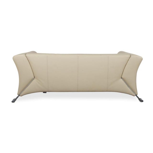 322 Leather Two-Seater Beige Cream Sofa from Rolf Benz For Sale - Image 13 of 15