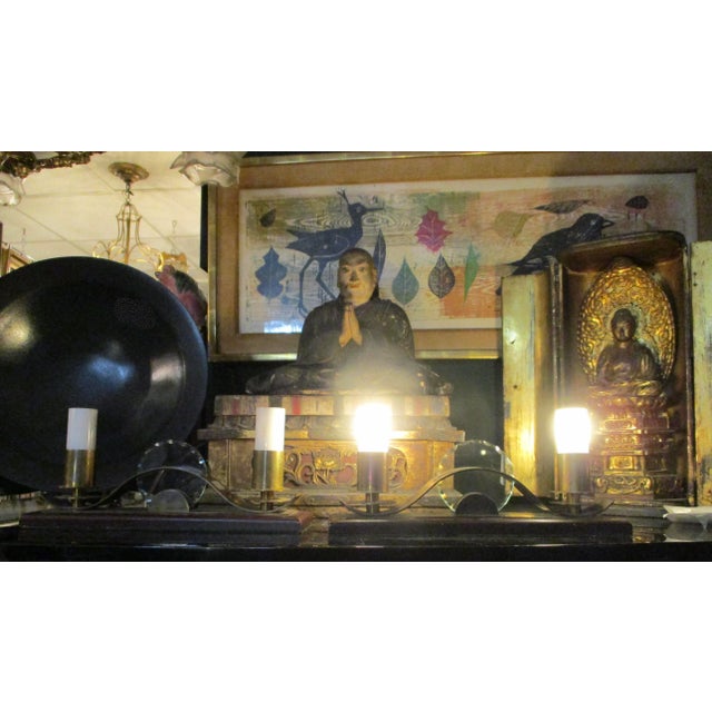 French Art Deco Shelf Lamps - a Pair of 2 For Sale - Image 9 of 11