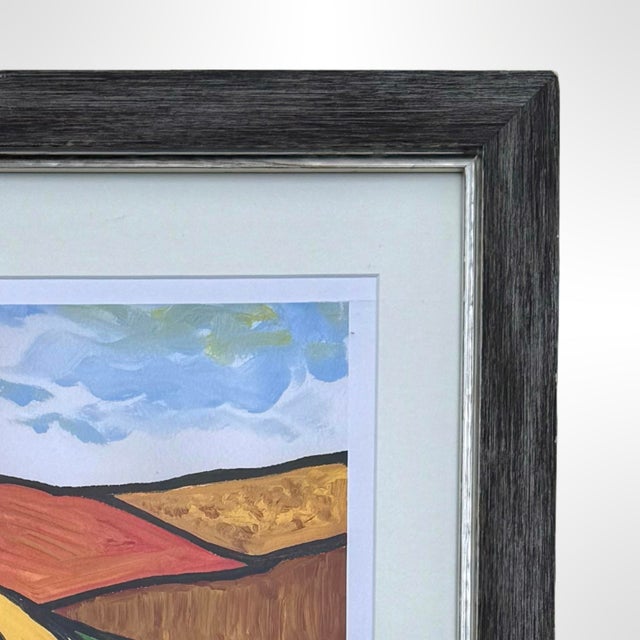 Paint Late 20th Century Grace Absi Côte D’Azur Vintage Giclee, Signed & Framed Limited Edition Art W/ Coa For Sale - Image 7 of 9