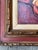 Mid-Century Modern Mid Century Modern Abstract Man Playing Lute Original Painting Carved Wood Frame Signed For Sale - Image 3 of 4
