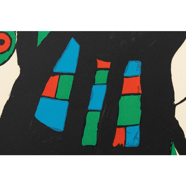 Black Joan Miro Montroig 3 (M. 955) Signed Modern Lithograph in Colors h.c. 3/10 For Sale - Image 8 of 9