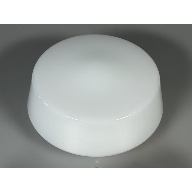 1950s/60s ceiling light, frosted glass, mid-century glass design item: ceiling light manufacturer: rzb condition: good -...