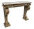 Mid 20th Century Italian Carved Marble Top Console Table For Sale