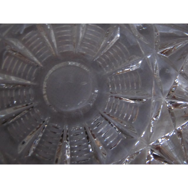Mid 20th Century Large Mid 20th Century Cut Glass Serving Bowl For Sale - Image 5 of 8