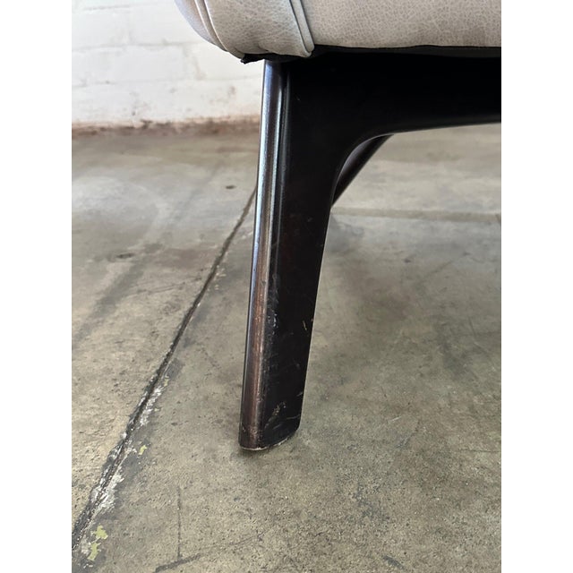 1990s Contemporary Arm Chair & Ottoman For Sale - Image 4 of 12