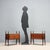 Pair of vintage 1960s nightstands, featuring a sleek design that combines functionality and aesthetics. Made of stained...