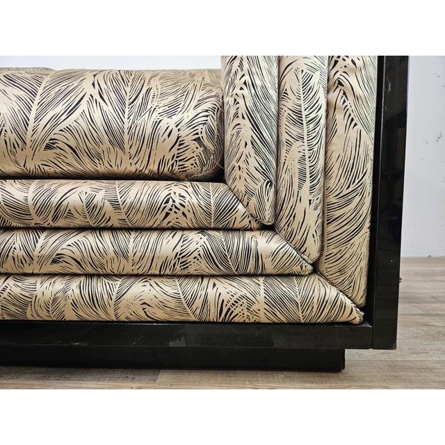Modular Sofa in Silk and Lacquered Wood by Pierre Cardin, 1970, Set of 5 For Sale - Image 10 of 18