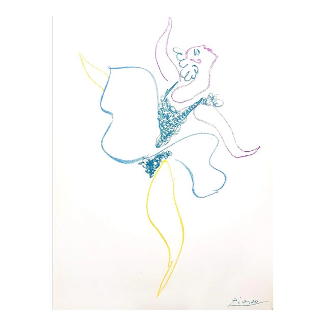 Pablo Picasso, The Ballet Dancer, Original Lithograph, 1954 For Sale