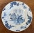 18th Century Antique 18th Century Delft Blue & White Tin Glazed Faience Pottery Plate in the Chinese Taste With Fence, Peony and Willow Tree For Sale - Image 5 of 9