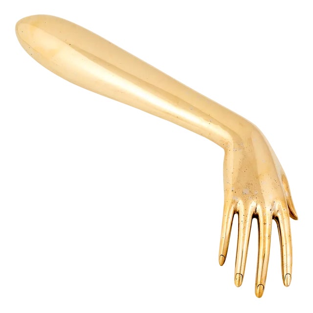 Franz Hagenauer, Female Forearm with Hand, 1935, Brass For Sale