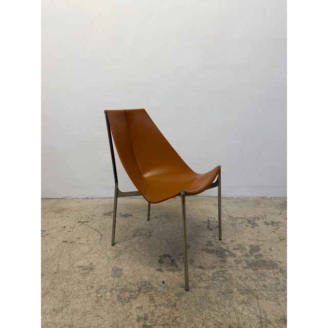 Gordon Guillaumier Leather Sling Lyo Dining Chairs for Frag, Italy - Set of Four For Sale - Image 4 of 17