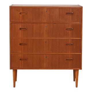 Scandinavian Chest of Drawers in Teak, 1950s For Sale