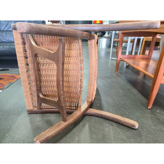 VIntage Folding Woven Lounge Chair For Sale In Miami - Image 6 of 11
