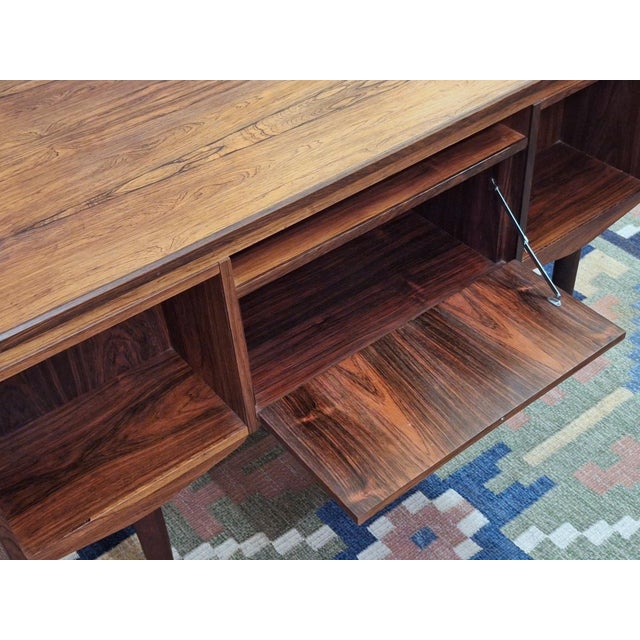 Wood Mid-Century Modern Double Sided Desk by J Svenstrup for A P Mobler, Denmark, 1960s For Sale - Image 7 of 9