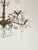 Antique 5 Light 5 Arm Overflowing Opulent Brass Cut Lead Crystal Chandelier For Sale - Image 10 of 12