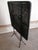 Black Vintage 1960s Italian Painted Wicker and Steel Folding End / Tray Table For Sale - Image 8 of 9