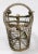 Metal Antique French Braided Silver Wire Wine Holder For Sale - Image 7 of 10