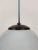 Pendant Light with Round Opaline Glass Shade and Bakelite Elements, 1930s For Sale - Image 3 of 8