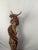 Mid 20th Century Monumental Hand-Carved Asian Dragon Coiled Around Natural Tree Trunk Sculpture With Original Polychrome Finish 40" For Sale - Image 16 of 18
