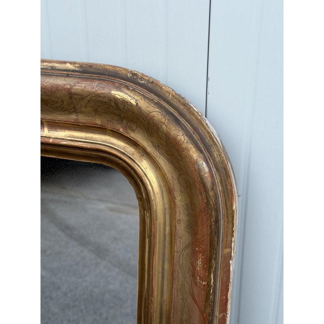 Mid-Century Modern Fireplace Mirror For Sale - Image 4 of 9