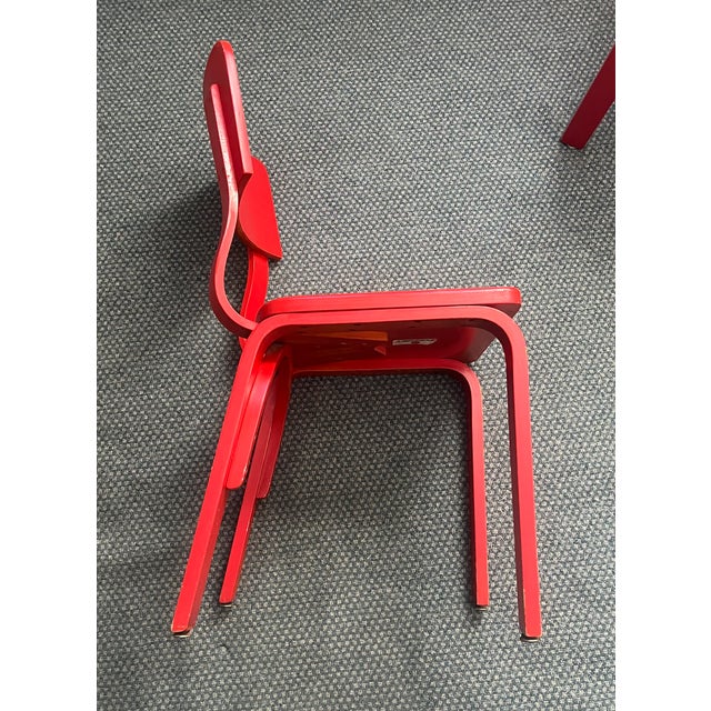 Thonet Mid-Century Beech Bentwood Thonet Dining Chairs For Sale - Image 4 of 9