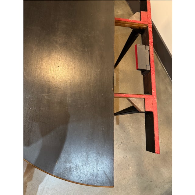 Early 20th Century Demi-Lune Console With Expandable Flip Top For Sale - Image 16 of 17