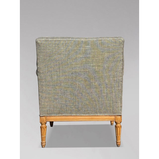 Antique French Louis XVI Lounge Chairs, 1880, Set of 2 For Sale - Image 6 of 12