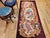 French Provincial Vintage French Savonnerie Rug, Hand-Knotted Wool, Floral Pattern, Chocolate Brown & Ivory, 3’ X 7' For Sale - Image 3 of 12