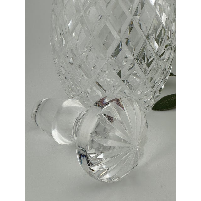 Waterford Comeragh Cordial Decanter – Irish Crystal Diamond Cut – Star Stopper – Vintage 1970s For Sale In Boston - Image 6 of 12