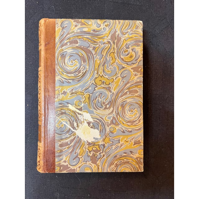 Antique French 1928 Leather Bound Books - Set of 3 For Sale - Image 13 of 13