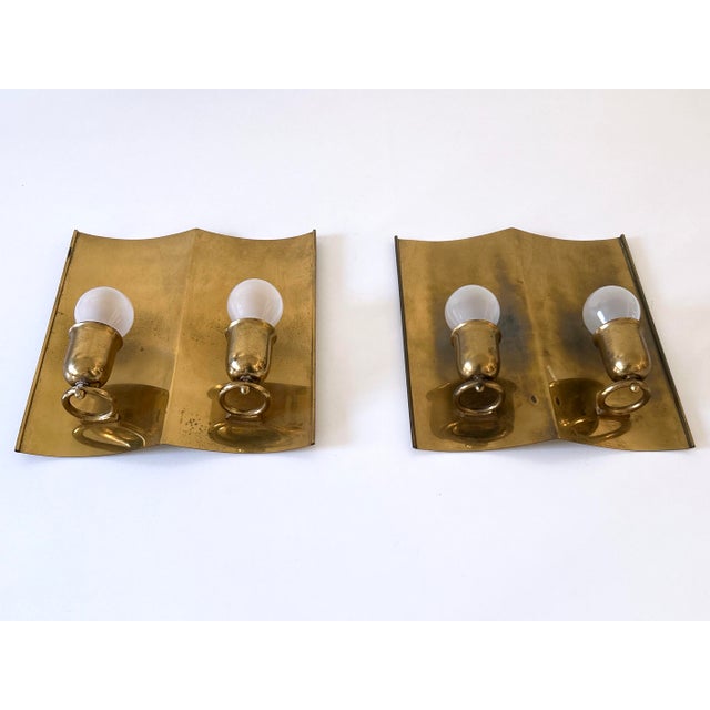 Mid-Century Modern Mid-Century Modern Brass Sconces, Germany, 1950s, Set of 2 For Sale - Image 3 of 18
