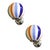 Set of two contentemporary luxury modern milky-white sphere with amber and pink rods in murano glass . very high italian...